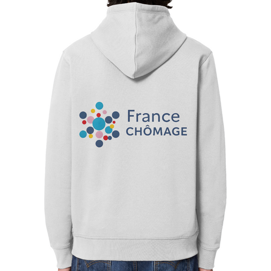 sweat détournement logo france travail sur fond blanc