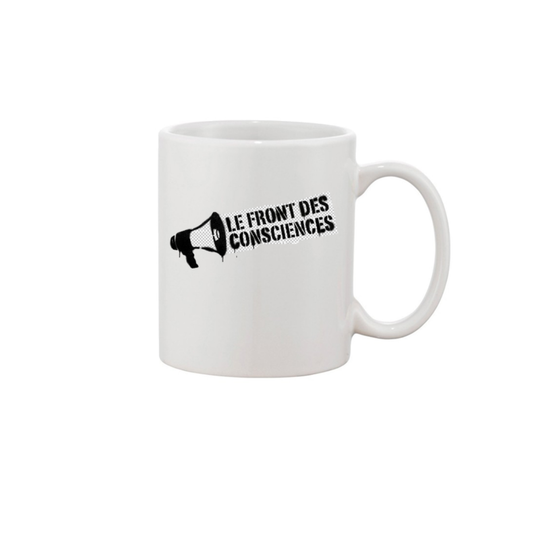 mug militant céramique engagé blanc Le Front des Consciences